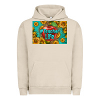 Pigment French Oak teacher life skinny metal can holder Urban Hoodie - HRA Design Shop