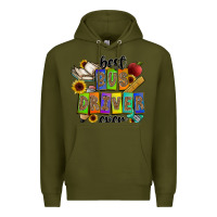 Army Green best bus driver ever Premium Hoodie - CowhideDigitalArt