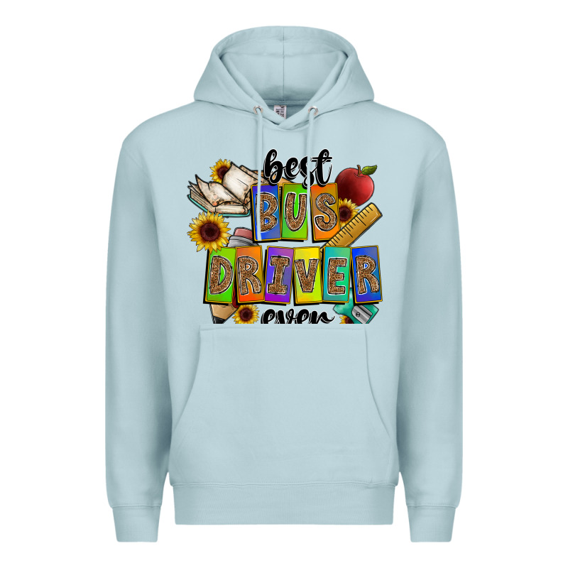 Best Bus Driver Ever Premium Hoodie by CowhideDigitalArt | Teevron