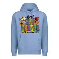 Colony Blue best bus driver ever Premium Hoodie - CowhideDigitalArt