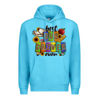 Ocean Blue best bus driver ever Premium Hoodie - CowhideDigitalArt