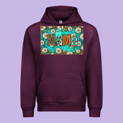 Western Daisy Mama Skinny Metal Can Holder Urban Hoodie Designed By Hra Design Shop