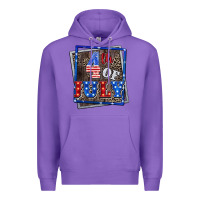 Purple 4th of July  4th of july Premium Hoodie - CowGirlArtShop