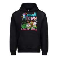 Black Small Town Easter Day Urban Hoodie - Neo Western
