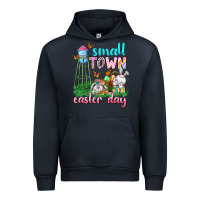 Navy Small Town Easter Day Urban Hoodie - Neo Western