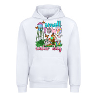White Small Town Easter Day Urban Hoodie - Neo Western