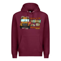 Burgundy Captain Of Struggle Bus Busdrive Premium Hoodie - CowhideDigitalArt