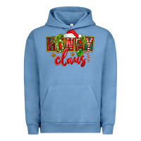 Pigment Pebble Blue christmas honey claus Urban Hoodie - FaDigitalArtStudio