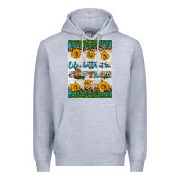 Heather Grey life is better at the cottage air freshener Premium Hoodie - HRA Design Shop