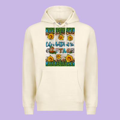 Life Is Better At The Cottage Air Freshener Premium Hoodie Designed By Hra Design Shop