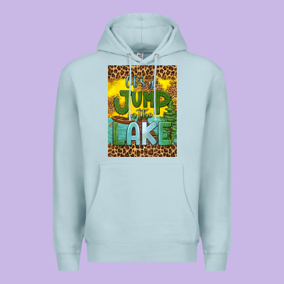 Let's Go Jump In The Lake Air Freshener Premium Hoodie Designed By Hra Design Shop