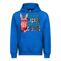 Cobalt Some Bunny needs coffee Urban Hoodie - Neo Western