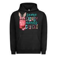 Pigment Black Some Bunny needs coffee Urban Hoodie - Neo Western