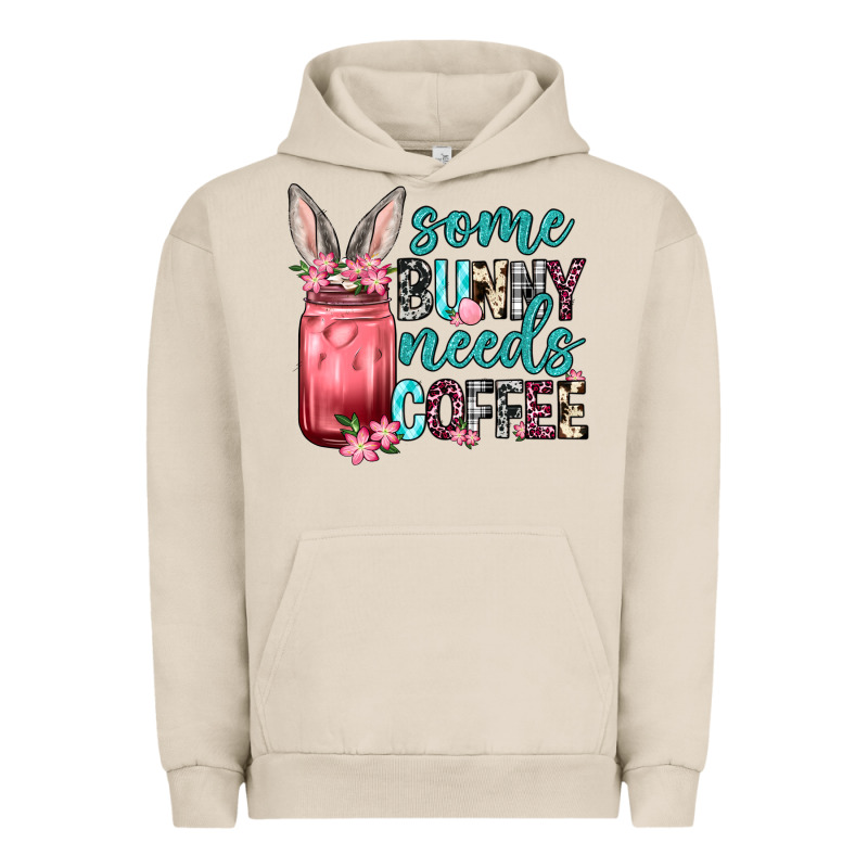 Some Bunny Needs Coffee Urban Hoodie by Neo Western | Teevron