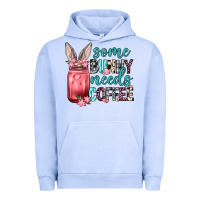 Pigment Grape Ice Some Bunny needs coffee Urban Hoodie - Neo Western