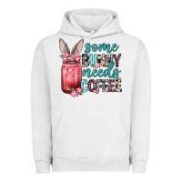 Pigment Lunar Rock Some Bunny needs coffee Urban Hoodie - Neo Western