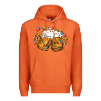 Carrot beer with christmas lights Premium Hoodie - FaDigitalArtStudio