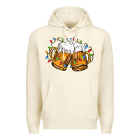Sandshell beer with christmas lights Premium Hoodie - FaDigitalArtStudio