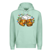 Seafoam beer with christmas lights Premium Hoodie - FaDigitalArtStudio