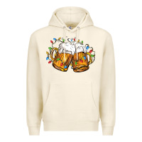 Tofu beer with christmas lights Premium Hoodie - FaDigitalArtStudio