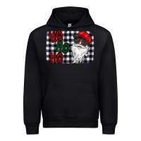 Black ho ho ho Urban Hoodie - CowhideDigitalArt