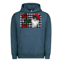 Pigment Midnight Navy ho ho ho Urban Hoodie - CowhideDigitalArt