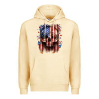 Pina Colada 4th of July skull American flag Premium Hoodie - Neo Western