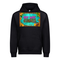 Black hot wife summer skinny metal can holder Urban Hoodie - HRA Design Shop
