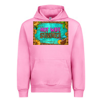 Fuchsia Pink hot wife summer skinny metal can holder Urban Hoodie - HRA Design Shop
