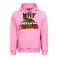 Fuchsia Pink merry christmas Urban Hoodie - CowhideDigitalArt