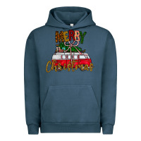 Pigment Midnight Navy merry christmas Urban Hoodie - CowhideDigitalArt