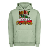 Pigment Oil Green merry christmas Urban Hoodie - CowhideDigitalArt