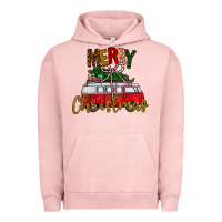 Pigment Salmon merry christmas Urban Hoodie - CowhideDigitalArt