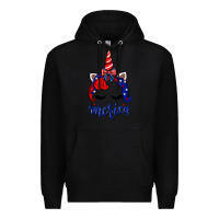 Black 4th of July unicorn Premium Hoodie - Neo Western