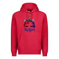Cardinal 4th of July unicorn Premium Hoodie - Neo Western