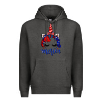 Charcoal Heather 4th of July unicorn Premium Hoodie - Neo Western