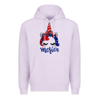 Lilac 4th of July unicorn Premium Hoodie - Neo Western