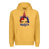 Mustard 4th of July unicorn Premium Hoodie - Neo Western
