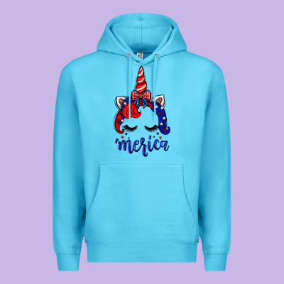 4th Of July Unicorn Premium Hoodie Designed By Neo Western