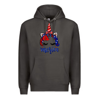 Smoke 4th of July unicorn Premium Hoodie - Neo Western