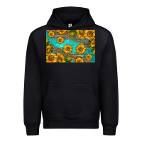 Black western sunflowers skinny metal can holder Urban Hoodie - HRA Design Shop