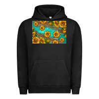 Pigment Black western sunflowers skinny metal can holder Urban Hoodie - HRA Design Shop