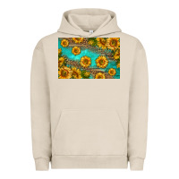 Pigment French Oak western sunflowers skinny metal can holder Urban Hoodie - HRA Design Shop