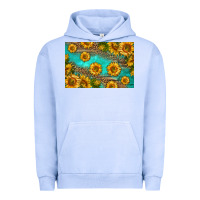 Pigment Grape Ice western sunflowers skinny metal can holder Urban Hoodie - HRA Design Shop