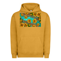 Pigment Peanut Butter western sunflowers skinny metal can holder Urban Hoodie - HRA Design Shop