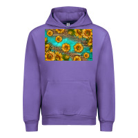 Tulip western sunflowers skinny metal can holder Urban Hoodie - HRA Design Shop