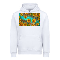 White western sunflowers skinny metal can holder Urban Hoodie - HRA Design Shop