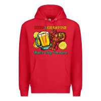 Red beer&crawfish that's why i'm here Premium Hoodie - FaDigitalArtStudio