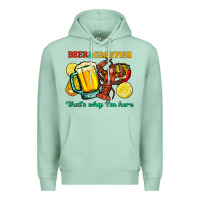 Seafoam beer&crawfish that's why i'm here Premium Hoodie - FaDigitalArtStudio