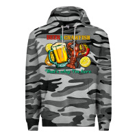 Slate Camo beer&crawfish that's why i'm here Premium Hoodie - FaDigitalArtStudio